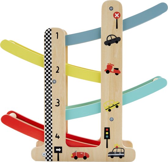 Vertbaudet Houten auto-glijbaan van VER