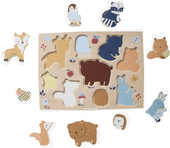 Vertbaudet Houten puzzel Bos FSC¨ hout van Vertbaudet