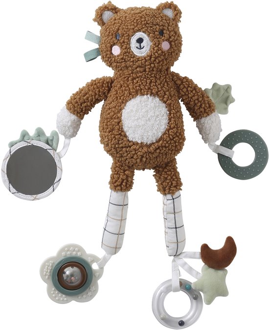 Vertbaudet Kleine activiteitenknuffel beer GREEN FOREST van Merkloos