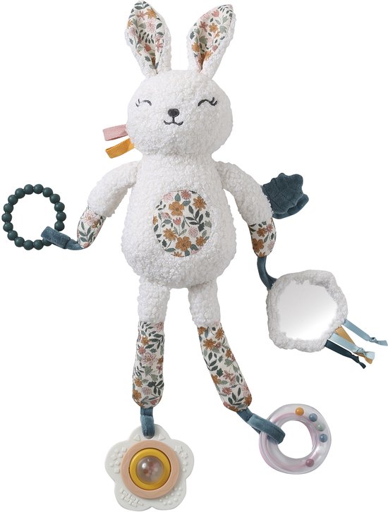 Vertbaudet Kleine activiteitenknuffel giraf RETRO FLOWERS van Merkloos