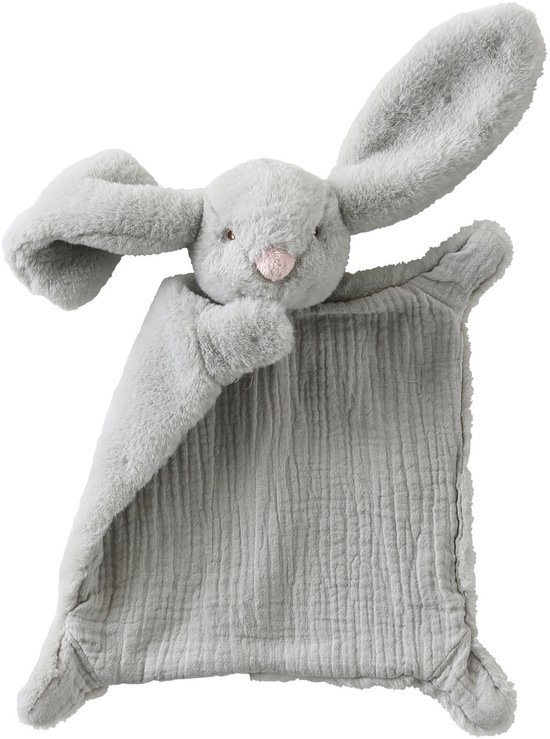 Vertbaudet Knuffel konijn van twee materialen, personaliseerbaar van Vertbaudet