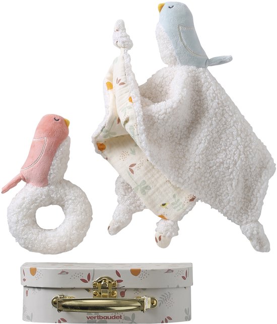 Vertbaudet Koffer met knuffel, personaliseerbaar en rammelaar SAVANIA van Vertbaudet