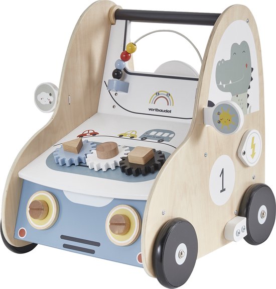 Vertbaudet Loopwagen met autoremmen, gemaakt van FSC®-hout van VER