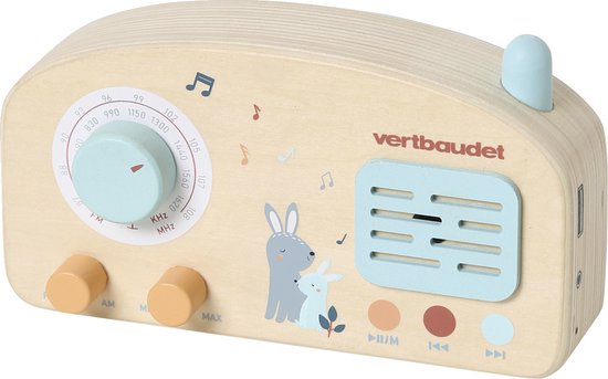 Vertbaudet Muzikale radio van FSC®-hout BOSVRIENDJES van VER