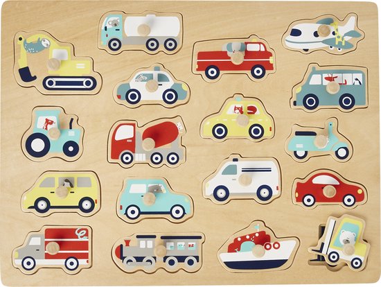 Vertbaudet Puzzel met auto's van VER