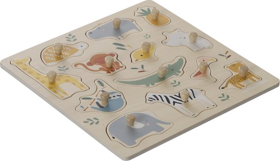 Vertbaudet Puzzle met jungle-knopen van VER