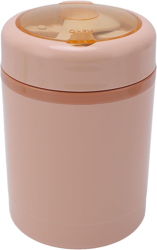 Verwarmde Lunchbox - Draagbare Voedselwarmer - Warme Maaltijd Onderweg - Lekvrij Ontwerp - 600 ml Capaciteit - Roze