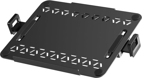 VESA laptopbeugel van metaal voor 12-18 inch notebooks tot 9 kg, laptopstandaard met ventilatie voor monitorarm, VESA 75/100