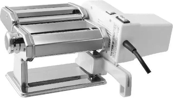 Vevor - Verse pastamakermachine - Elektrisch - 430 Roestvrij Staal - Noodle Rollers Cutter Slicer voor Het Snijden - Zilver van VEVOR