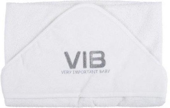 VIB Badcape - Wit - Gewafeld van VIB®