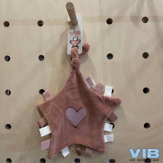 VIB Tutteldoekje Hart Oud Roze van Jollein