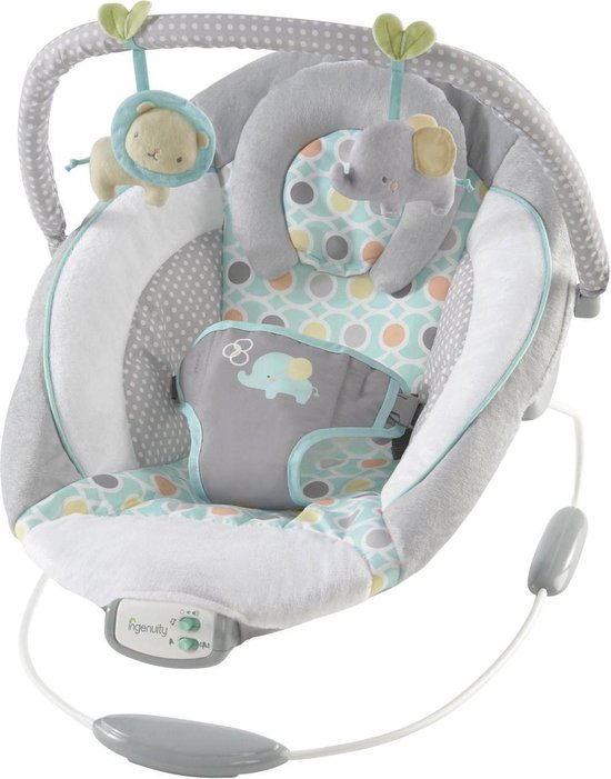 Vibrerende relax | Ingenuity Morrison Baby Bouncer wipstoeltje | Babysitter met trilling en geluid van VIB®