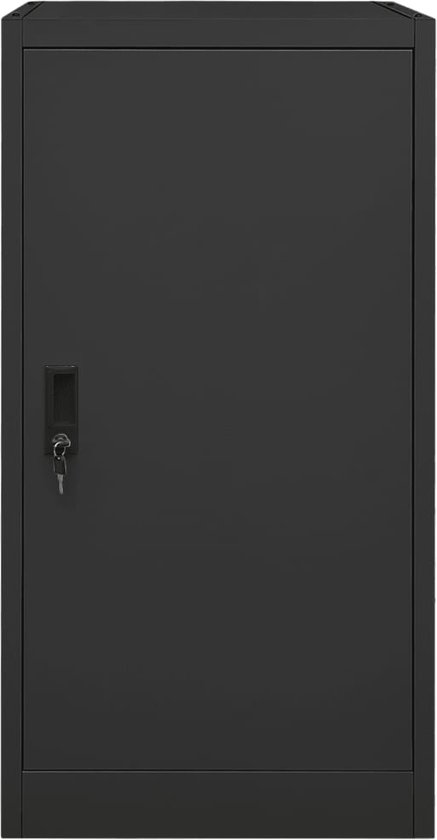 vidaXL - Zadelkast - 53x53x105 - cm - staal - antracietkleurig van vidaXL