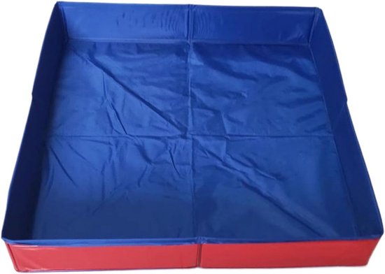 Vierkant Hondenbad 50x50cm | Opvouwbaar PVC Badje | Antislip Bodem | Ruim en Stabiel | Voor Honden en Katten