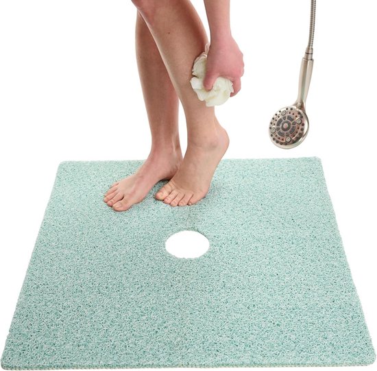 Vierkante Antislip Douchemat Badmat voor Veilige Inloopdouche - Extra Veilig voor Ouderen