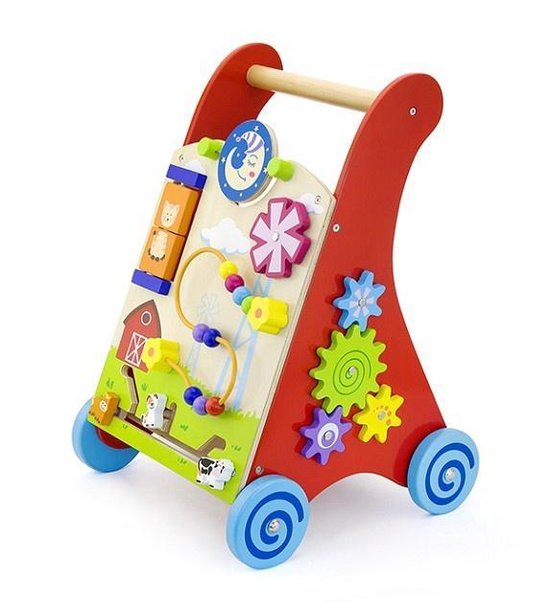 Viga Toys Activiteiten Loopwagen Rood van Viga