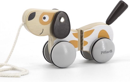 Vigatoys- Loop- / Trekfiguur - Hond van Viga