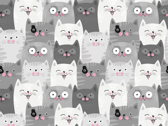 vinyl | vloerkleed | Kitty | 170x170 cm | Onze materialen zijn PVC vrij en hygienisch van Tapeso