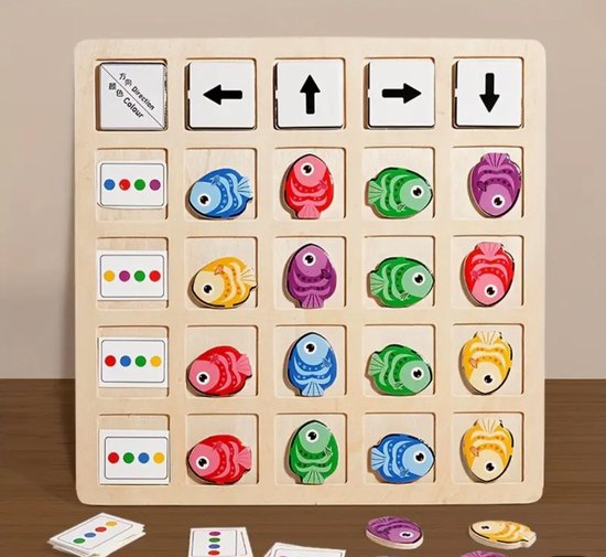 Vis spel - kleuter spel vis - montessori spel vis - educatief spel - cadeautip van Merkloos
