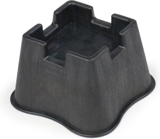 VITILITY Meubelverhoger - klein - Bedhulpmiddel - Stoelverhoger - Bedverhoger - Zwart van Merkloos