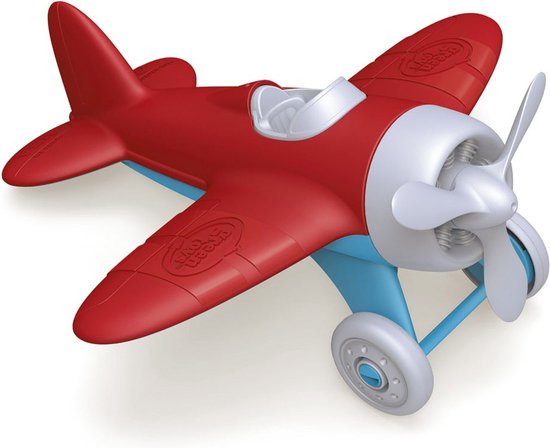 Vliegtuig rood - gerecycled - Rood van Green Toys