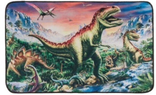 Vloerkleed - Speelkleed - T-rex - Dinosaurus - anti slip - 80 x 50 cm van Arditex