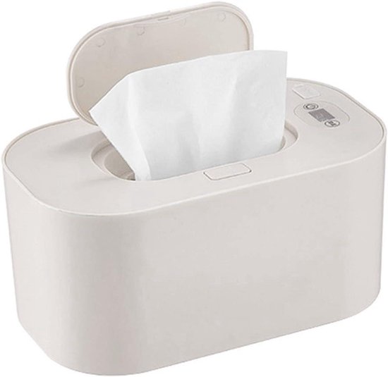 Vochtige Doekjes Warmer - Babydoekjes Dispenser - Comfortabel Gebruik - Uniforme Verwarming - Grote Capaciteit - Wit