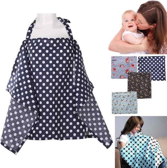 Voedingsdoek - Borstvoeding Doek - Borstvoedingsdoek - Donker Blauw van U-town Baby.