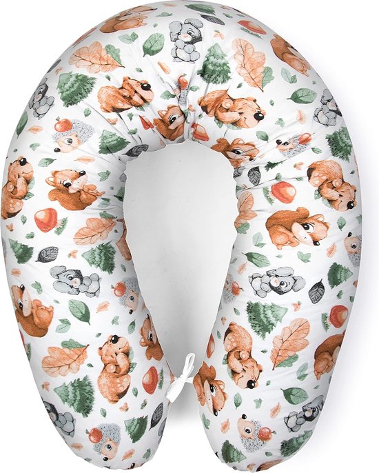 Voedingskussen, klein, babyspullen voor pasgeborenen, borstvoedingskussen, XXL, lichaamskussen, zijslaapkussen met overtrek, ondersteuningskussen, baby, zijslaapkussen, zwangerschapskussen van Merkloos