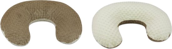 Voedingskussen - minky stof - 80 cm - cappuccino crème van Chicco