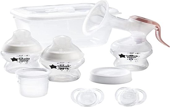 Voedingsstarterset voor Borstvoeding met Handmelkpomp en Babyflessen - Compleet Set voor Moeders