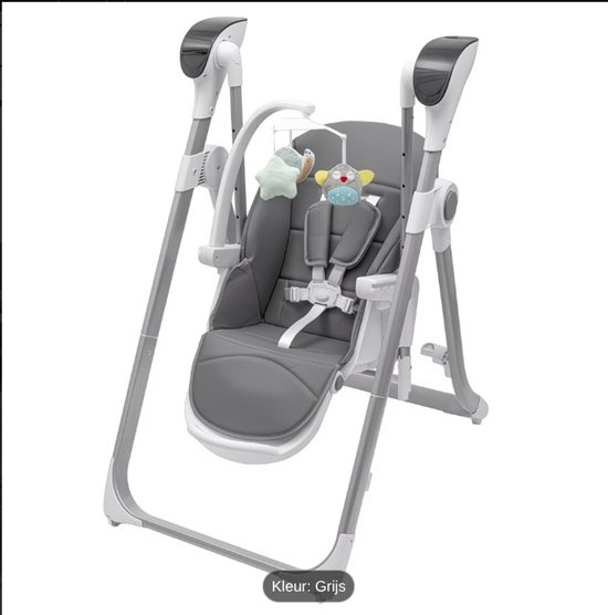 Voedingsstoel 2In1 voor Kinderen Nieuwe Baby Grijs