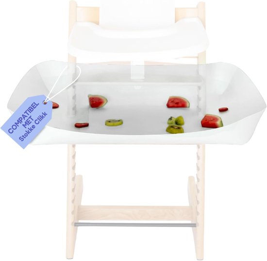 - Voedselvanger voor Kinderstoel - Compatibel met Stokke Clikk | Voedselvanger voor Kinderstoel - Kinderstoel Apart Verkrijgbaar - Accessoire Voor Kinderstoel - Opvangbak voor eten en gemors