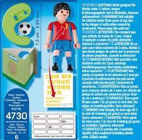 Voetbalspeler Spanje/Joueur équipe Espagne van Vö