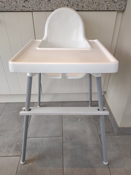 Voetensteun wit voor IKEA ANTILOP kinderstoel - 100% hergebruikt eikenhout van Snurky.