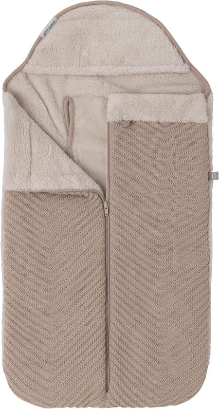 Voetenzak Autostoel - Baby zak - Warm Houden Baby - Innovatieve Voorrits - 86 x 38 cm - Beige
