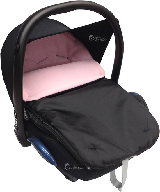 Voetenzak Baby - Baby Comfort - Autostoel Gebruik - Zachte Voering - 44 x 22 cm - Licht Roze van Merkloos
