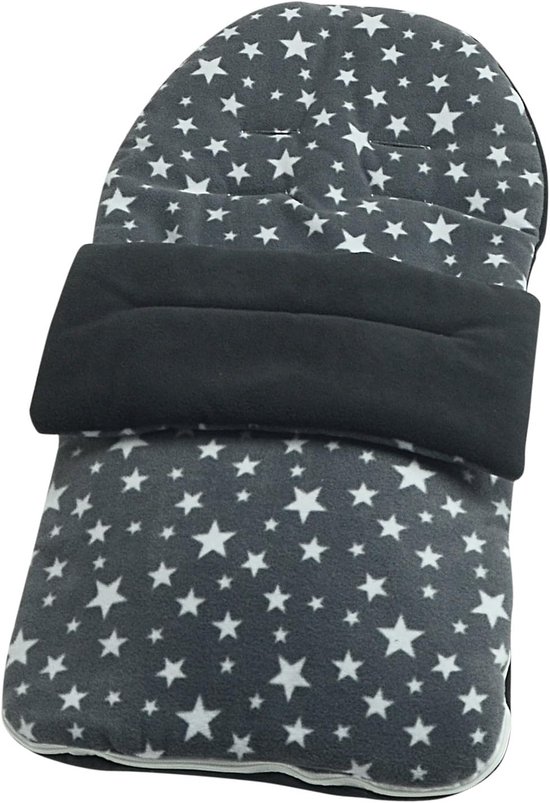 Voetenzak Baby - Baby slaapzak - Buitencomfort - Afneembare voetenzak - 85 cm - Grijs