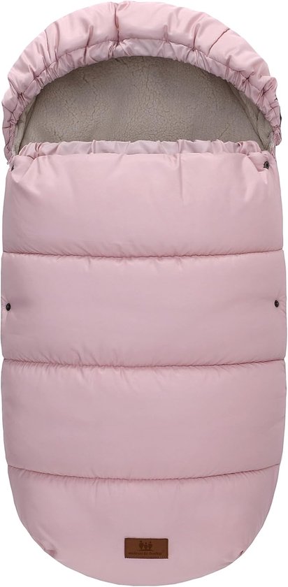 Voetenzak Baby - Babydeken Kinderwagen - Warm Houden - Waterafstotend Materiaal - 90x48 cm - Roze