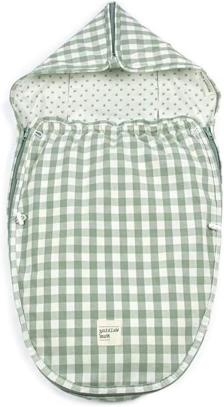 Voetenzak Baby - Babyzak Kinderwagen - Baby Warm Houden - Ademende Mesh Achterzijde - 80 x 41 cm - Groen