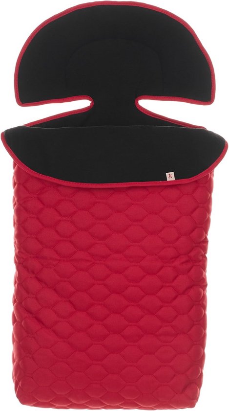 Voetenzak - Baby deken - Wandelen met baby - Zachte voering - 92 x 37 cm - Rood