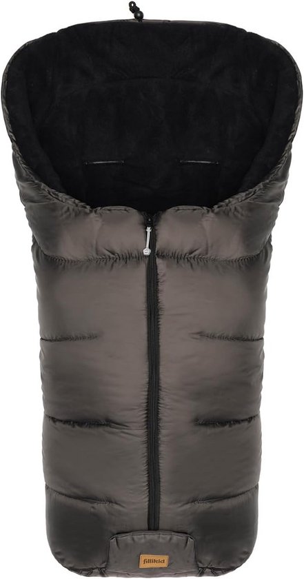 Voetenzak - Baby deken - Warmte buiten - Zacht fleece gevoerd - 50 x 100 cm - Grijs