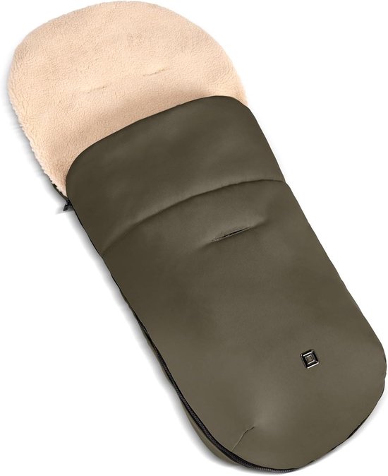Voetenzak - Babydeken Kinderwagen - Warm Houden - Afneembare Teddyvoering - 96 x 40 x 8 cm - Groen