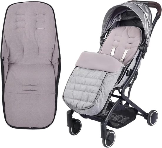 Voetenzak Buggy - Kinderwagen Wiegdeken - Universeel - Grijs van Merkloos