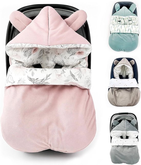 Voetenzak Buggy - Kinderwagen Wiegdeken - Universeel - Roze van Merkloos