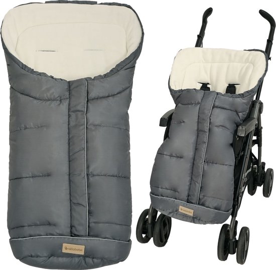 Voetenzak Buggy Universeel met zachte fleece voering - Grijs 6-36 mnd van Dooky