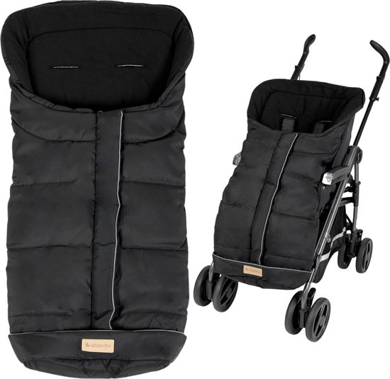 Voetenzak Buggy Universeel met zachte fleece voering - Zwart 6-36 mnd van Dooky