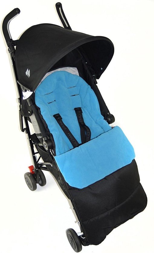 Voetenzak Kinderstoel - Zitverkleiner Dekentje - Kinderwagen Comfort - Afneembare Voering - 47 x 41 x 7 cm - Blauw