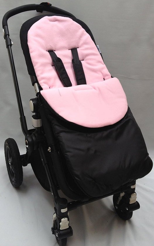 Voetenzak Kinderwagen - Baby deken - Warmte Buiten - Uitritsbaar Stoelvoering - 39 x 88 cm - Roze