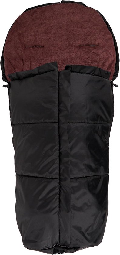Voetenzak Kinderwagen - Baby deken - Warmte en comfort - Afneembaar bovendeel - 100 x 48 cm - Zwart bruin